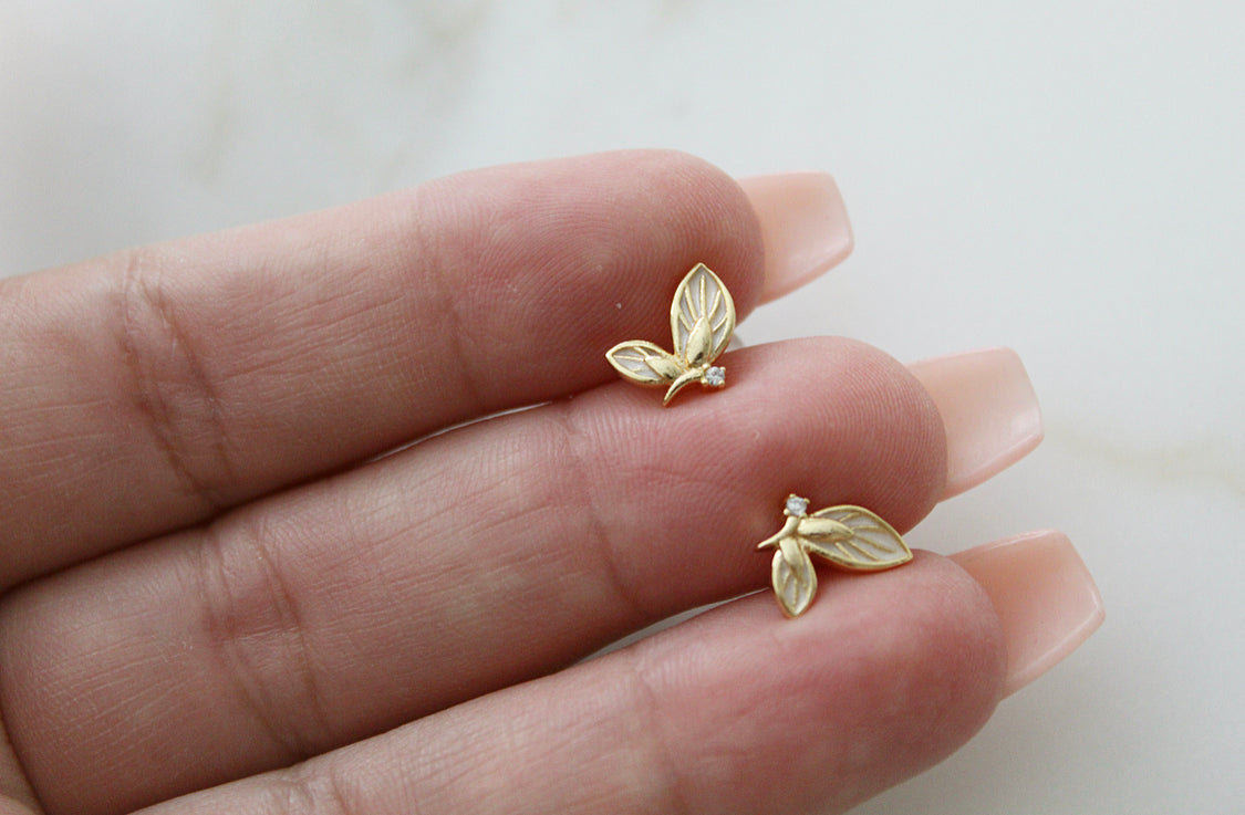 Gold Butterfly Ear Cuff Chain Threader Earrings – Stylish Looks